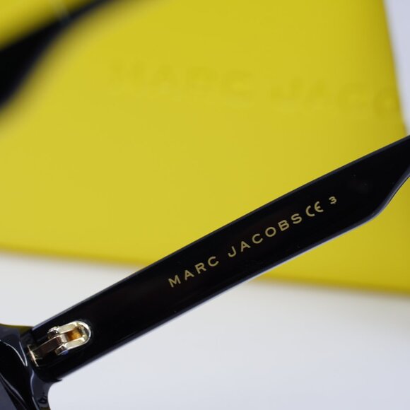 Marc Jacobs MARC 587/S 0807 9O Geometric Sunglasses - Black\Gray Gradient - Picture 8 of 10